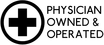 Physician owned and operated logo design.